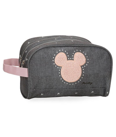 Estojo Disney 2C Mickey Studs Preto