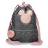 Bolsa saco Disney W/Zipper Mickey Studs Negro