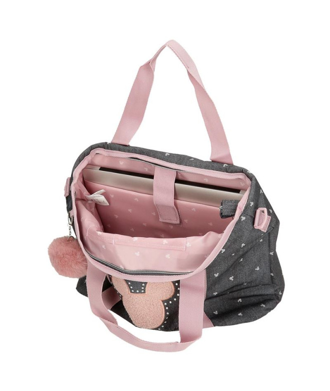 Sac Disney Tote Mickey Studs Noir