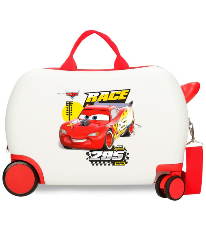 Mala Infantil Disney Abs Mala de viagem com rodas 4W.(2 Multi.) 45Cm. Joy Cars Bege