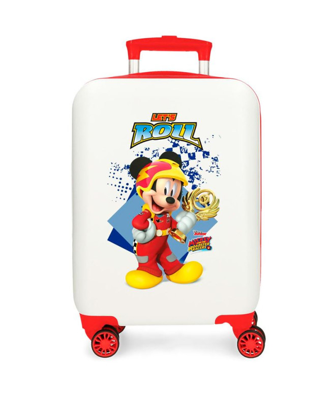 Trolley Disney Abs Mala 50 Cm.4R Joy Mickey Branco