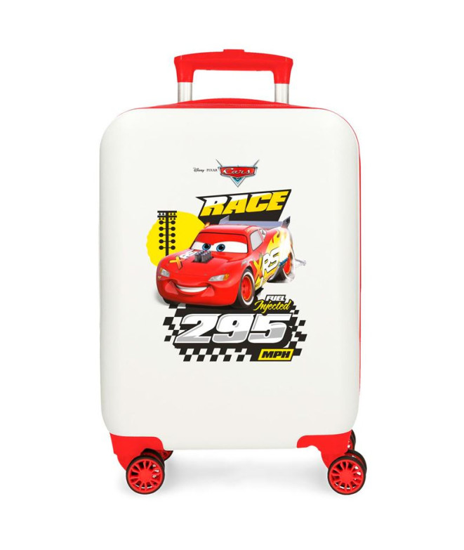 Disney Abs Trolley Suitcase 50 Cm.4R Joy Cars White