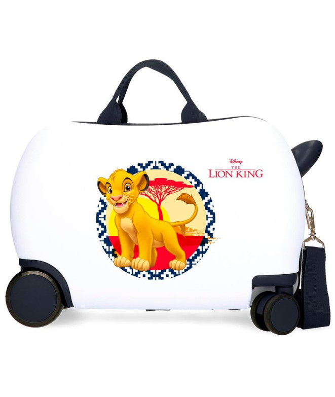 Valise Enfant Disney Abs Rolling 4W.(2 Multi.) 45Cm. Le Roi Lion Blanc