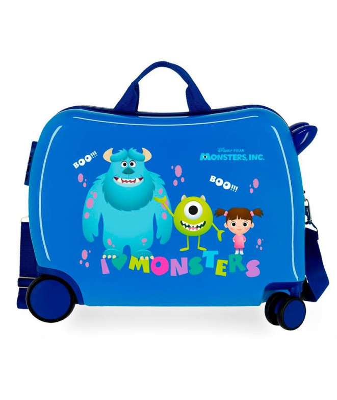 Mala Infantil Disney Abs Mala de viagem com rodas 4W.(2 Multid.) Monsters Boo! azul