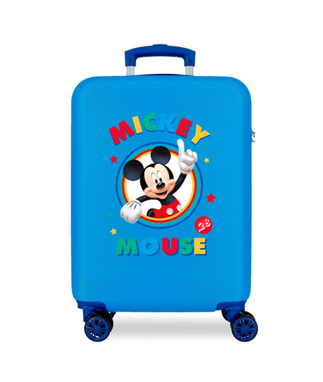 Trolley Disney Abs Mala 55Cm.4W. Círculo Mickey Azul