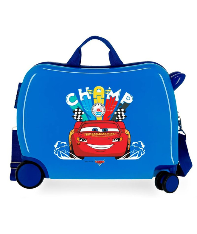 Mala Infantil Disney Abs Mala de viagem com rodas 4W.(2 Multid.) Carros Champs Azul