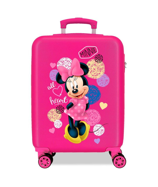 Trolley Disney Abs Mala 55Cm.4W. Amor Minnie Rosa