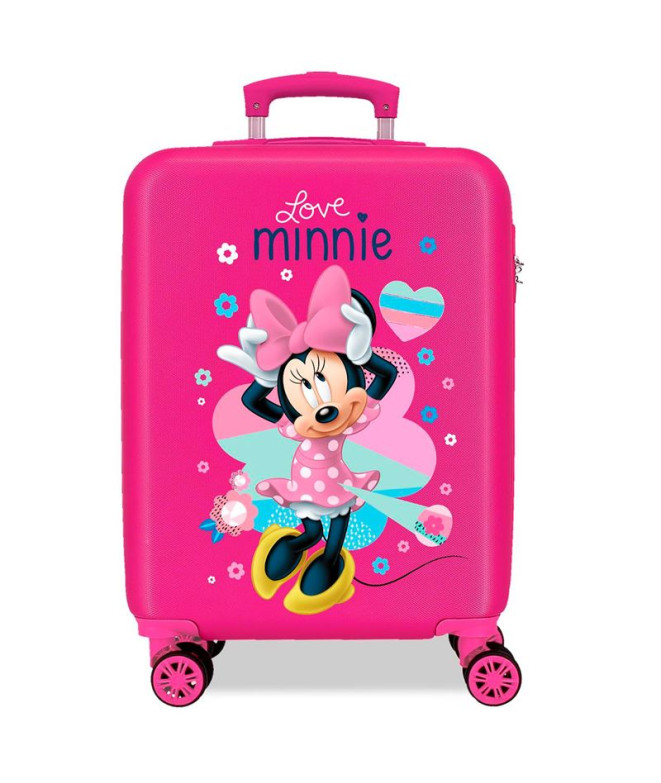 Trolley Disney Abs Mala 55Cm.4W. Amor Minnie Rosa