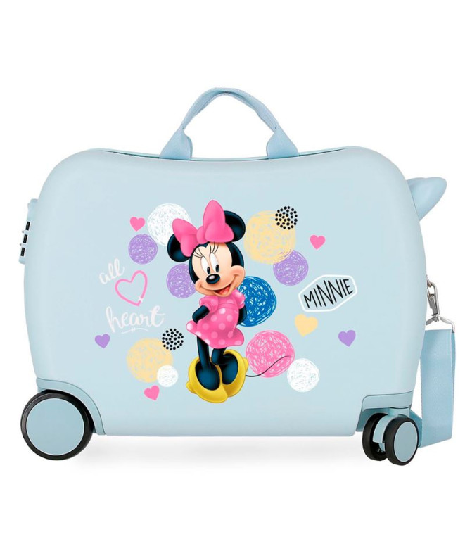 Mala Infantil Disney Abs Mala de viagem com rodas 4W.(2 Multid.) Love Minnie Azul