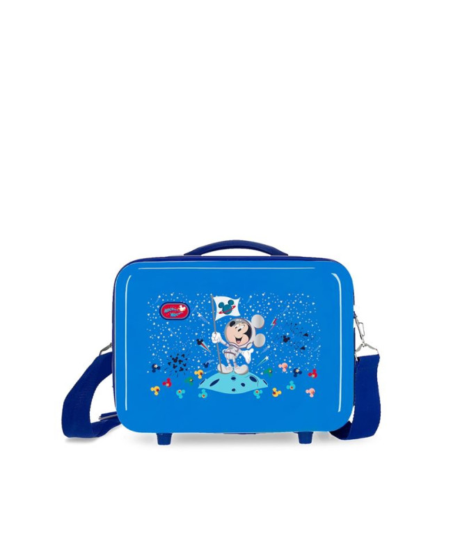 Estuche Disney Abs Mickey On The Moon Azul