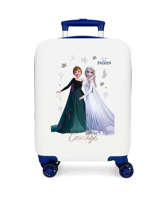 Trolley Disney Abs Mala 50 Cm.4R Frozen Seek Courage Branco