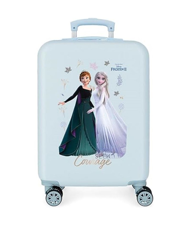 Trolley Disney Abs Mala 55Cm.4W. Frozen Procura Coragem Azul