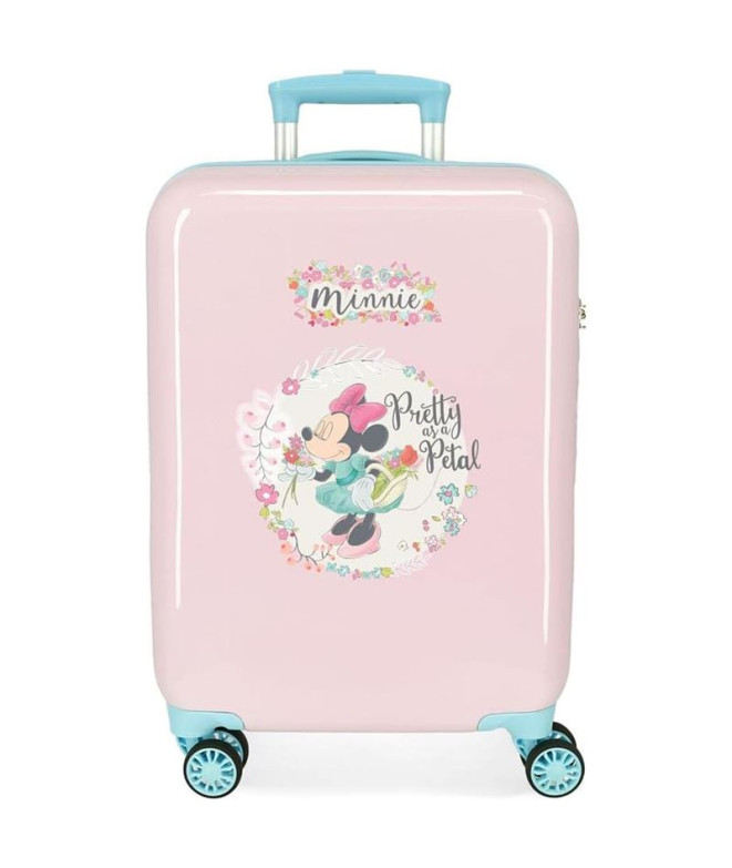 Trolley Disney Abs Mala 55Cm.4W. Minnie Floral Rosa