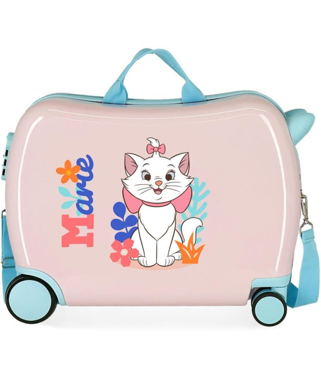 Mala Infantil Disney Abs Mala de viagem com rodas 4W.(2 Multid.) Aristocats Marie Rosa