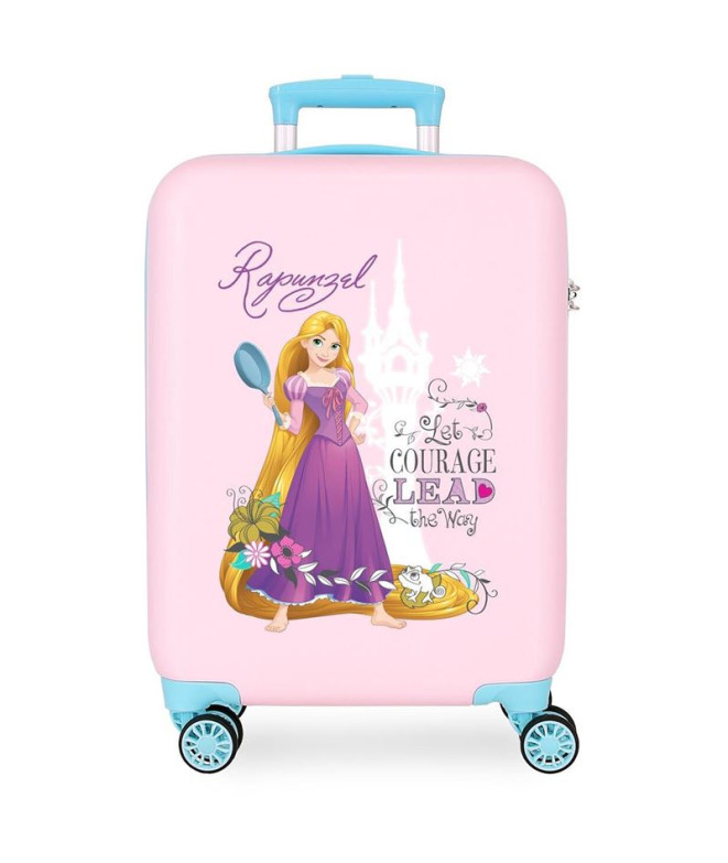 Maleta Disney Abs 55Cm 4W Rapunzel Rosa