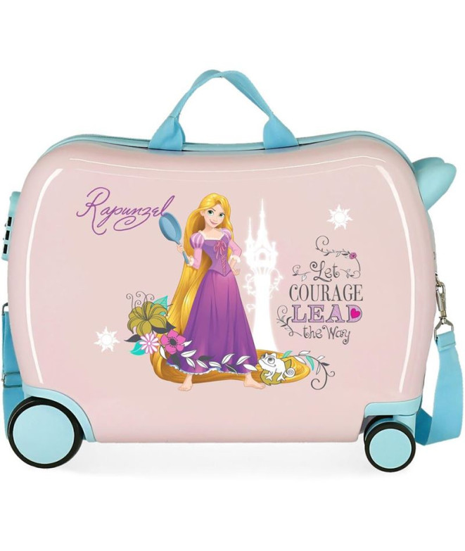 Mala Infantil Disney Abs Mala de viagem com rodas 4W.(2 Multid.) Rapunzel Rosa