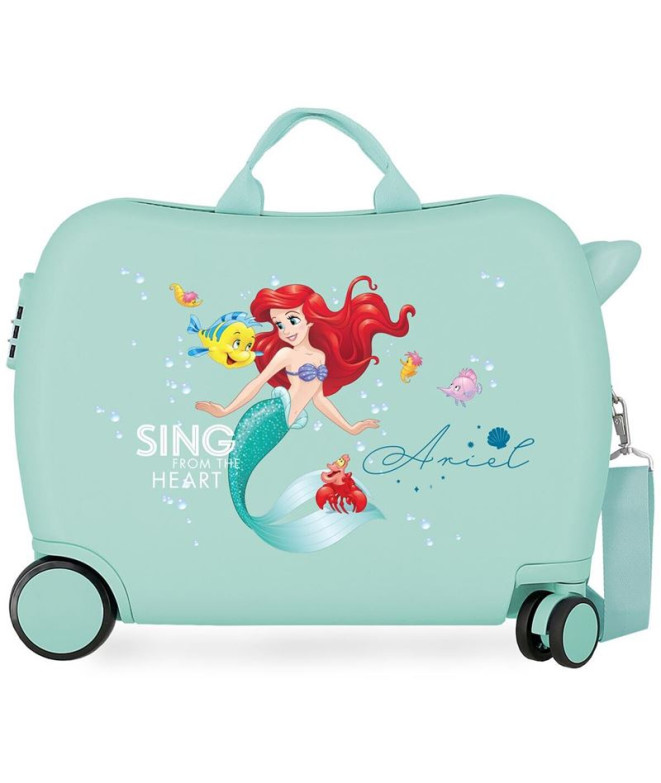 Valise Enfant Valise à roulettes Disney Abs 4W.(2 Multid.) Ariel Bleu