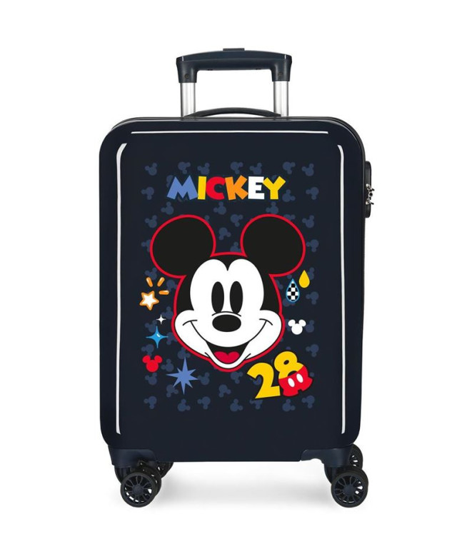 Trolley Disney Abs Mala 55Cm.4W Mickey Get Moving Azul Marinho