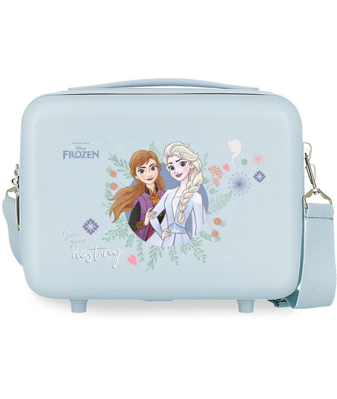 Necessaire Estojo de Cosmética Disney Abs. Frozen Own Your Destiny Azul