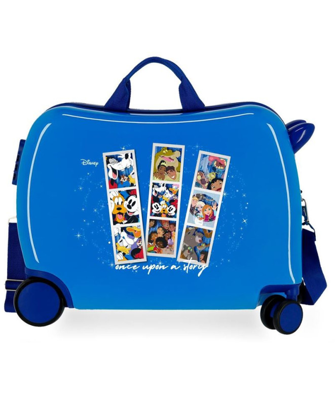 Valise Enfant Disney Abs Rolling 4W.(2 Multid.) 100 Il était une fois l'histoire Bleu