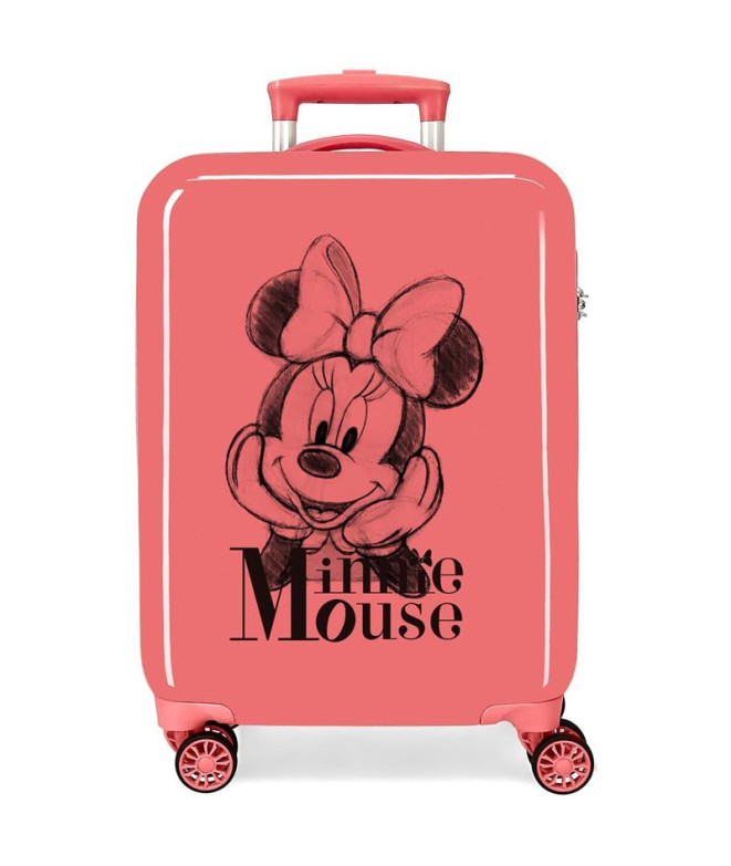 Trolley Disney Abs Mala 55Cm.4W. Minnie Apaixonada Rosa