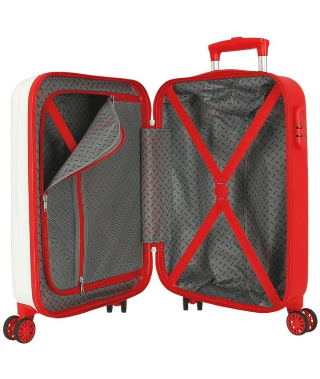 Valise Disney Abs 55Cm 4W Mickey 3D Blanc