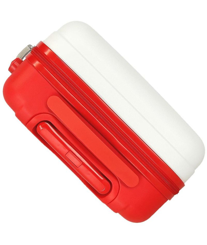 Valise Disney Abs 55Cm 4W Mickey 3D Blanc