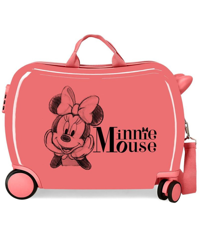 Mala Infantil Disney Abs Mala de viagem com rodas 4W.(2 Multid.) Minnie In Love Rosa