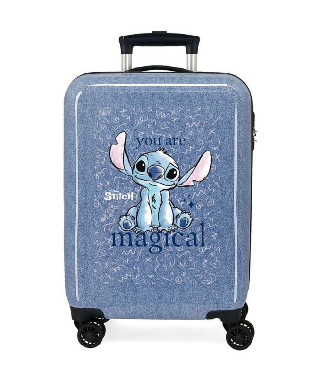 Trolley Disney Abs Mala 55Cm.4R. Stitch You Are Magical Azul