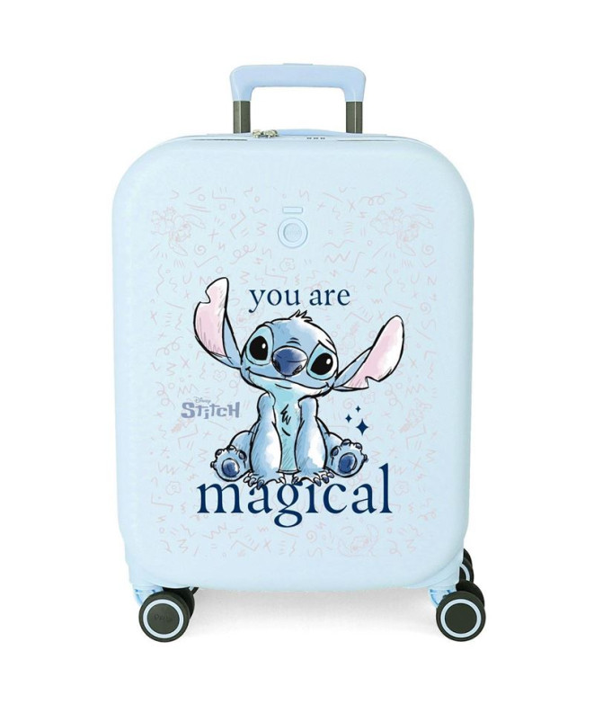 Maleta Disney Abs 55Cm 4R Stitch You Are Magical Azul
