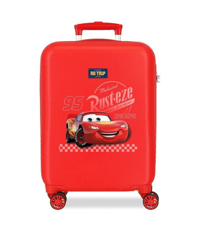 Trolley Disney Abs Mala 50 Cm.4R Carros Viagem Vermelho