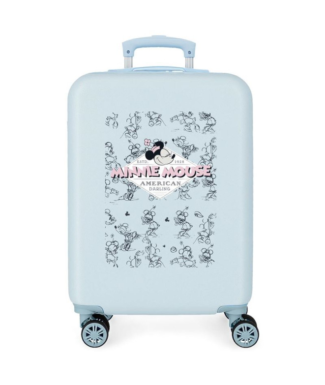 Maleta Disney Abs 55Cm 4R Minnie American Darling Azul