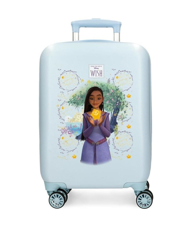 Trolley Disney Abs Valise 50 Cm.4R. Wish -Watch Us Shine Bleu