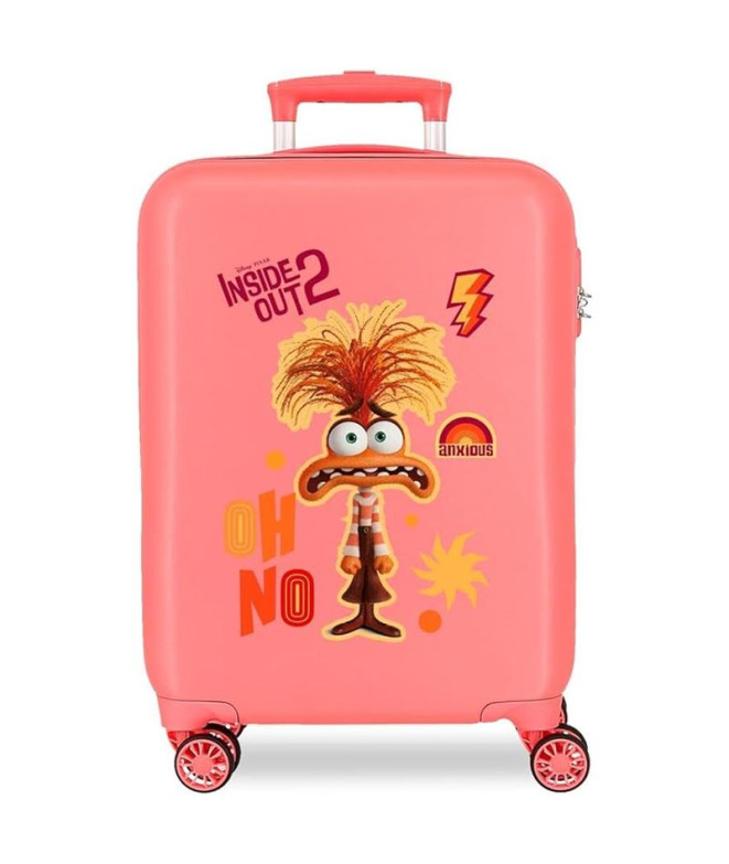 Maleta Disney Abs 55Cm 4R Inside Out 2 Anxious Rosa