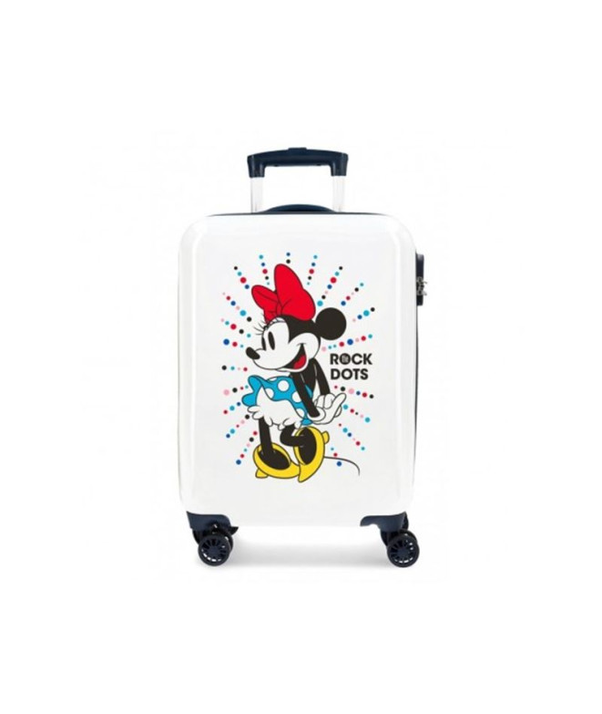 Trolley Disney Abs Mala 55Cm.4W.Minnie Magic The Rock Dots Branco