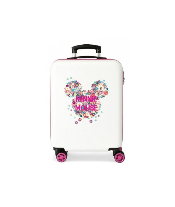 Trolley Disney Abs Mala 55Cm.4W.Minnie Sunny Day Flowers Rosa