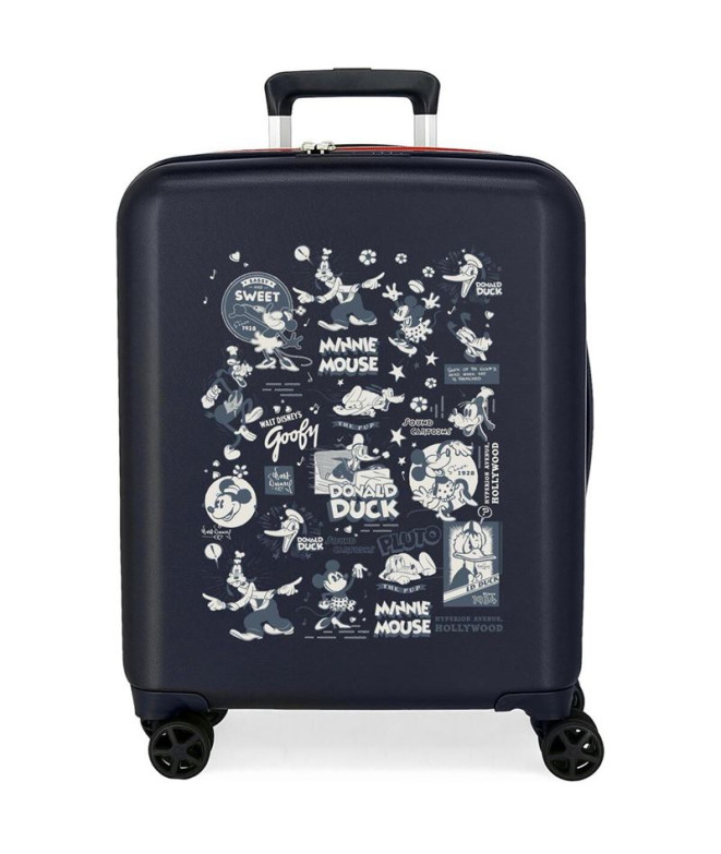 Trolley Disney Abs Mala 55Cm.4W. Disney 100 Mikcey Comic Azul