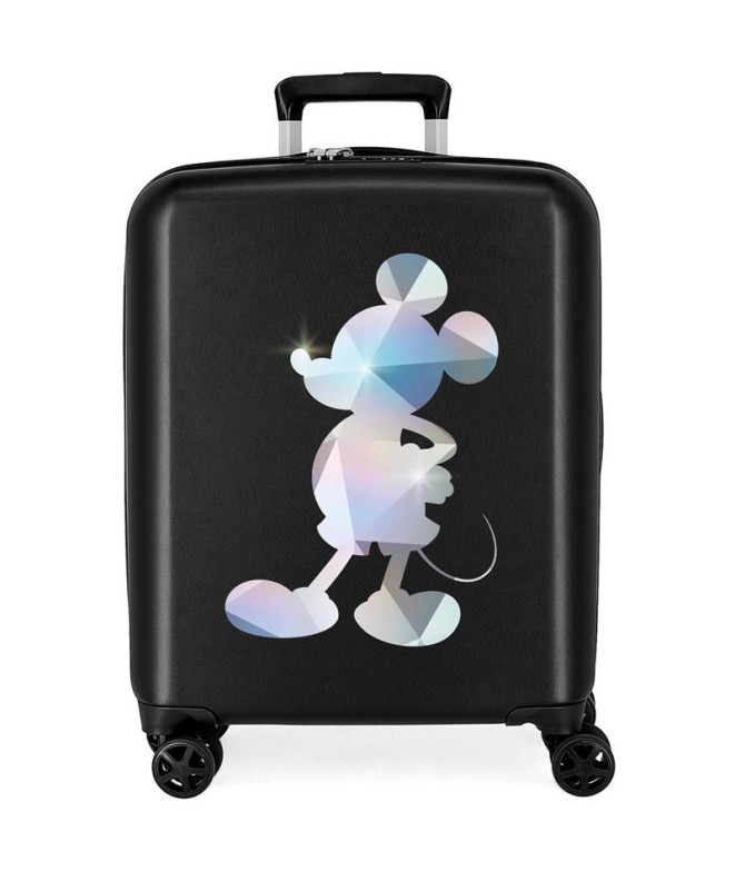 Trolley Disney Abs Mala 55Cm.4W.Disney 100 Mikcey Prata Preto