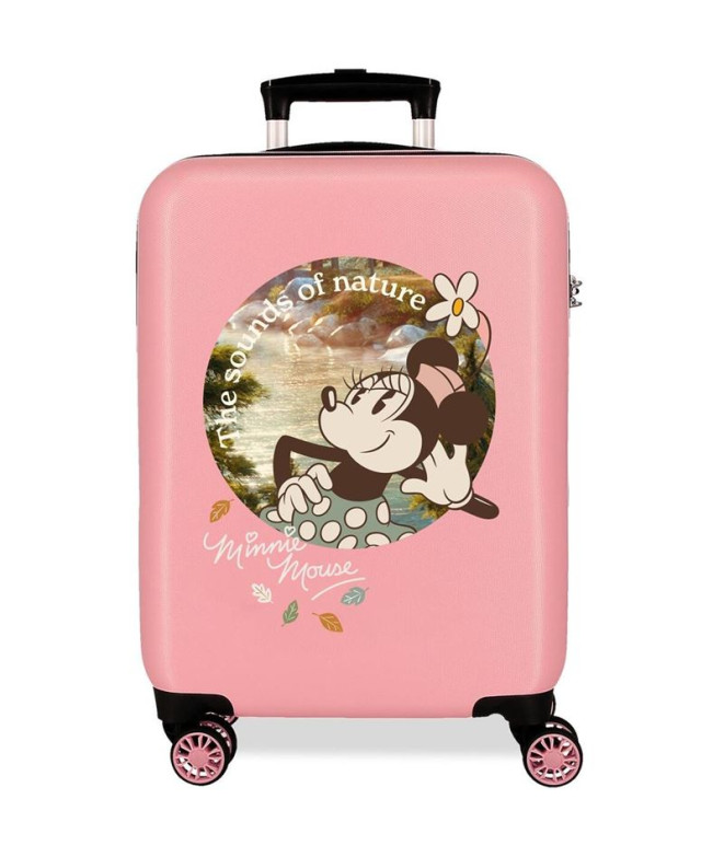 Trolley Disney Abs Mala 55Cm.4W Minnie O Som da Natureza Rosa