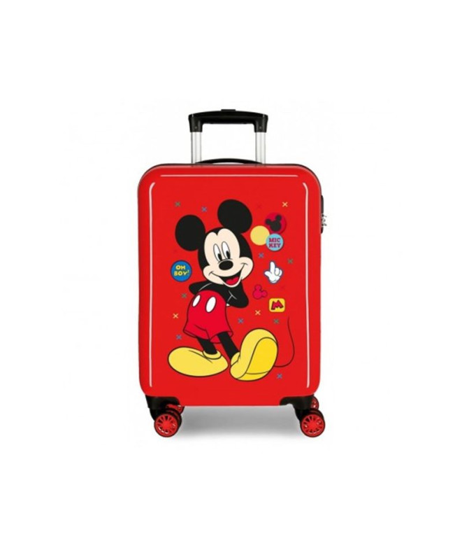 Trolley Disney Abs Mala 55Cm.4W.Mickey Enjoy The Day Oh Boy Vermelho