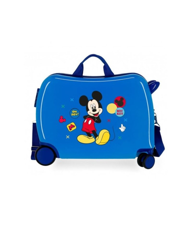 Mala Infantil Disney Abs Rolling 4W.Mickey Enjoy The Day Oh Boy Azul