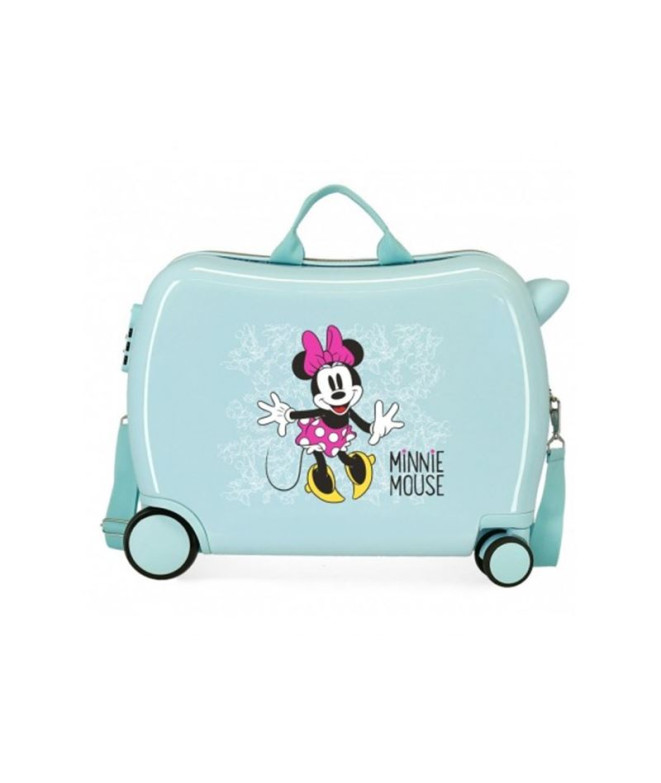 Mala Infantil Disney Abs Rolling 4W.(2 Multid.)Minnie Enjoy The Day Turquoise