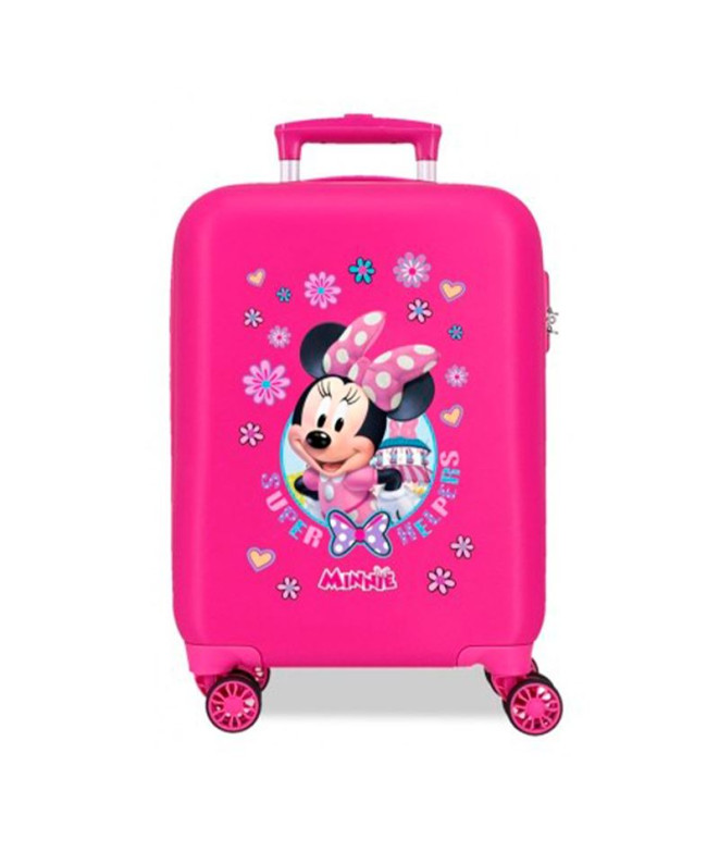 Trolley Disney Abs Mala 50Cm.4R.Minnie Super Helpers Rosa Fúcsia