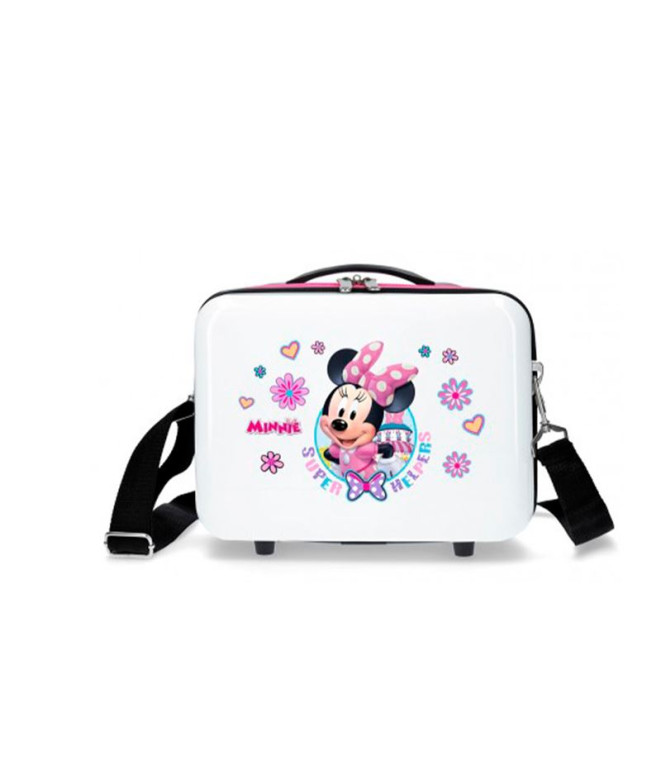 Necessaire Estojo de toucador Disney Abs. Minnie Super Helpers Branco