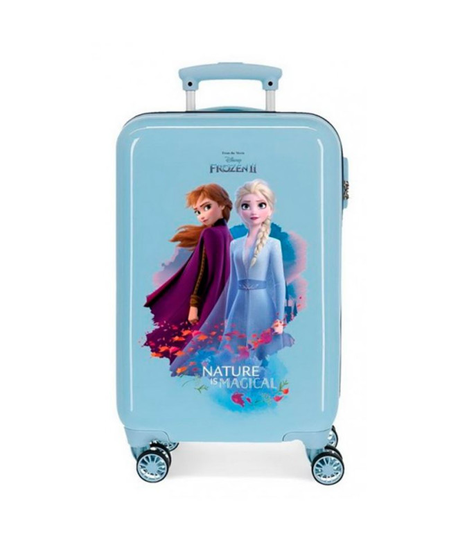 Trolley Disney Abs Mala 55Cm.4W.A Natureza é Mágica - Frozen II Azul