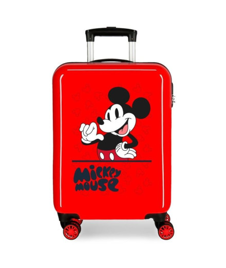 Maleta Disney Abs 55Cm 4W Mickey Mouse Fashion Rojo