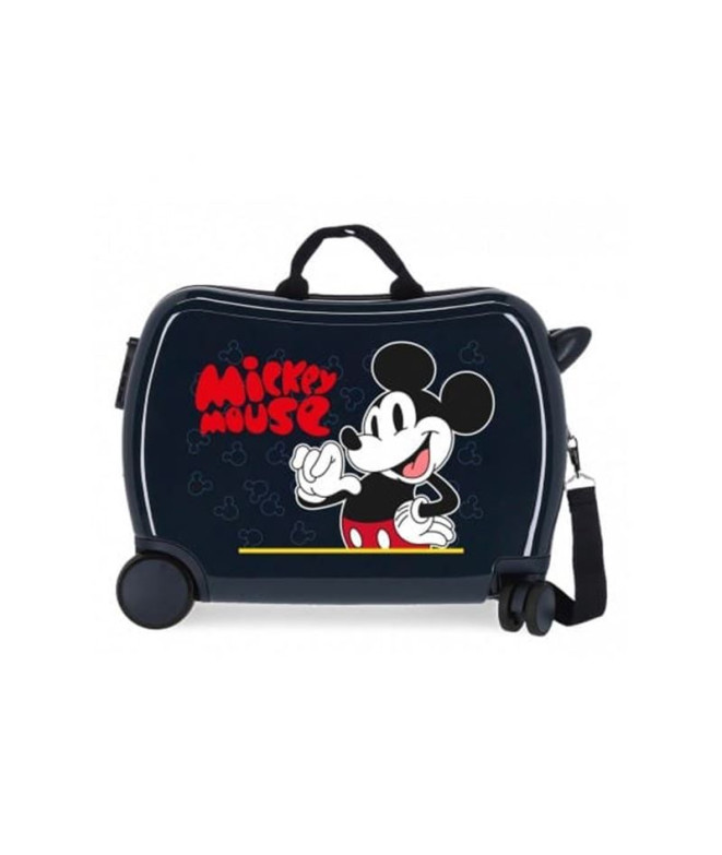 Mala Infantil Disney Abs Rolling 4W.(2 Multid.) Mickey Mouse Fashion Azul Marinho