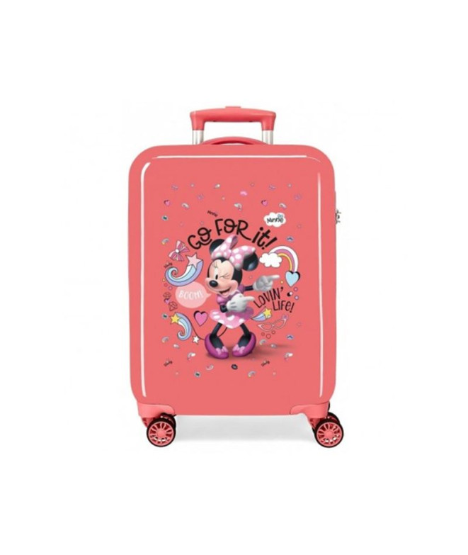 Trolley Disney Abs Mala 55Cm.4W Minnie Loving Life Rosa