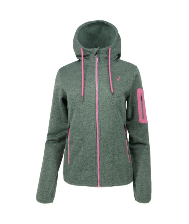 Forro Polar de Montaña Joluvi Kurni W Mujer Verde Tiza Vigore/Rosa