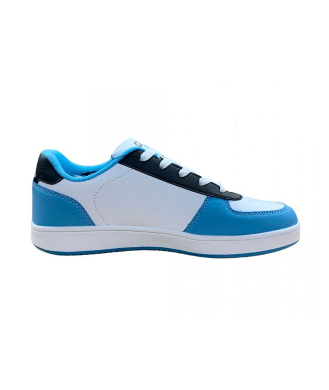 Sapatilhas Kappa Infantil Malone Branco/Preto/Azul Lt